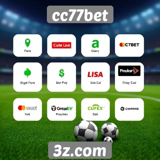 Opções de pagamento disponíveis no cc77bet