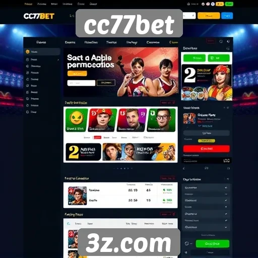 Interface do usuário no site cc77bet é intuitiva